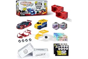 Majorette 212051008 Tune Up's Metal Cars zabawka do tuningu, 20 szt., 2 x karton, 2 ulotki, 2 pudełka kolekcjonerskie, 8 akcesoriów, 4 arkusze naklejek, 2 żetony, 2 ulotki, 2 pudełka kolekcjonerskie