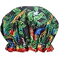 Bodylife Shower Cap Reusable Bath Cap Dual layered Waterproof Fantastic Feathers 27cm