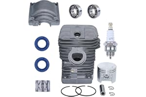 Mtanlo Kit Pistone Cilindro per Stihl MS210 021 MS 210,40mm Kit Pistone Cilindro con Parti di Ricambio per Guarnizioni Olio Candela per 1123020 1216 11230201216