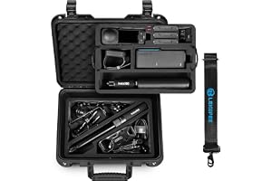 Lekufee Resa Vattentät Hård Case för Insta360 X5, Insta360 X4 Air/X4/X3 Actionkamera, 4x Batteri, Mic Air-sändare, Fler Tillb
