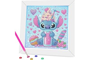 CLYCTIP diamond painting für erwachsene, Diamant Kits für Erwachsene, 5D DIY Stitch Diamond Painting Children with Frame,17cm*17cm (LZ243)
