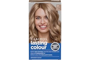 Clairol Lasting Colour Permanent Hair Dye | Ideal Grey Coverage | Shiny and Moisturised Hair | 8A Medium Ash Blonde