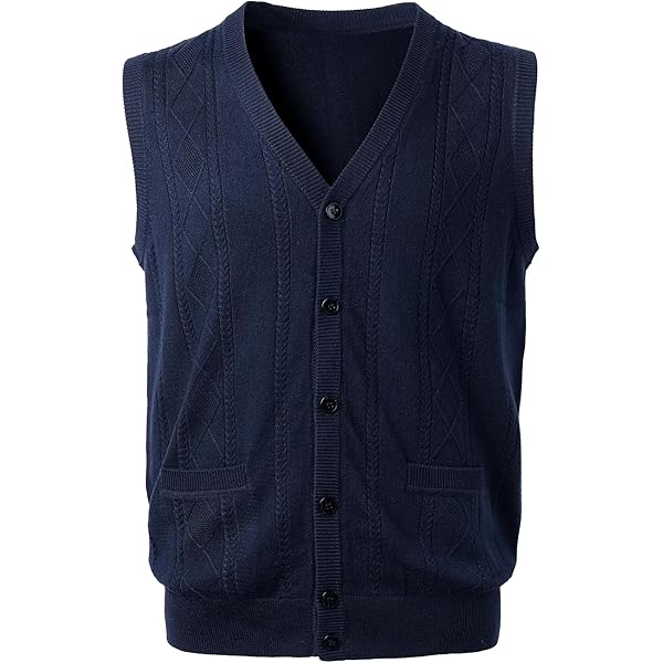 Harbrosrce Herenvest Fleece Gevoerde Gilet Gebreide Gewatteerde Mouwloze Cardigans Bodywarmer, houtskool, M