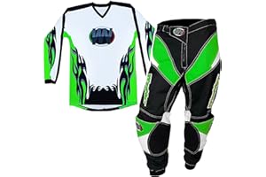 WinNet Completino per Bambino da Moto Cross Quad Maglia + Pantalone (12 Anni)