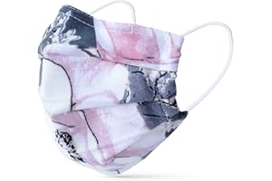 tanzmuster ® fabric face mask washable 100% breathable cotton OEKO-TEX 100 with nose clip and filter pocket - reusable mouth covering for kids and adults