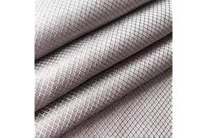 KSQP Tissu Blindage WiFi RF LF, Tissu Faraday Tissu de Protection EMF-Ondes Radio faraday Tissus de Barrière électromagnétique pour Contre Les Fuites de Données,silver-6m