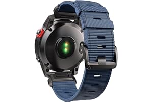 ANBEST Nylon Bande Compatible avec Fenix 6/Fenix 7/Fenix 5 Bracelet, Bracelet à Dégagement Rapide avec Boucle à vis pour Fenix 6 Pro/Forerunner 955/Forerunner 945/Forerunner 935 pour Femmes et Hommes