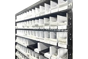 8GNITUHS 20 pezzi 39 * 15 cm 1 mm divisori per ripiani in PVC per armadi, separatori per ripiani in legno, organizzatori per vestiti e organizzazione della camera da letto, separatore per ripiani, etichetta