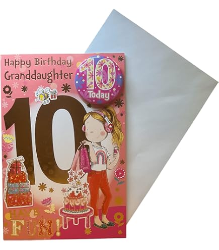 Biglietto di auguri per 10° compleanno per ragazzi