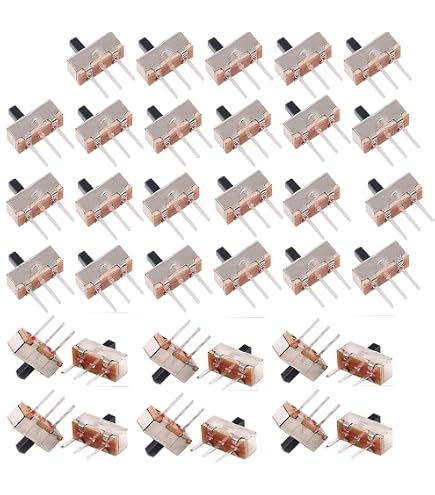 Lot De 5 Interrupteurs DIP SMD à Glissière 8 Pôles - Référence Knitter-switch SBS 1008 - Neuf Sous Emballage