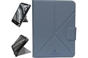 FineGear Etui na 7'' Kindle Colorsoft Signature Edition 2024/17.3 cm Paperwhite 2024/17.3 cm Paperwhite 2021, tryb poziomy i portretowy - niebieskie