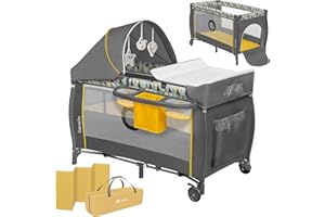 Lionelo Sven Plus 2 W 1 Dziecięce Łóżeczko Dla Dzieci Od Urodzenia Do 15 Kg, Mata Do Przewijania Moskitiery, Przewiewne Ściany Boczne Z Wejściem Bocznym, Torba Składana