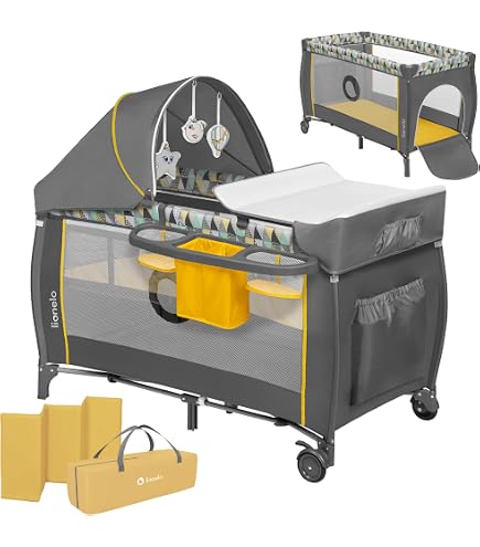 Landau Berceau WALDIN XXL - Avec Matelas, Couette, Oreiller - Bois Naturel Non Traité - 24 Modèles