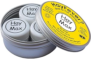 HayMax Allergen Barrier Balm Triple Tin Pure | Pack of 3 | Organic, Natural & Non-Drowsy Hay Fever & Allergy Relief Balm | Traps Pollen, Dust & Other Allergen Particles | Apply Around The Nose & Eyes