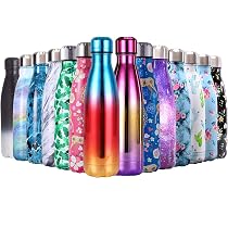 Gourde Isotherne 500ml DONGQI - Acier Inox 304 Sans BPA - Maintien Chaud 12h Froid 24h - Noire Étanche