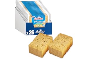 Spontex - Eponge Tradition - Ultra Absorbantes et Durables - 26 Éponges (13 Paquets de 2)