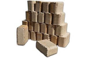 Z4L Kifer Briquettes en bois pour cheminée four 20 kg briquettes de chauffage - 17 Mj/KG - En sciure de bois propre - Respectueux de l'environnement - économique