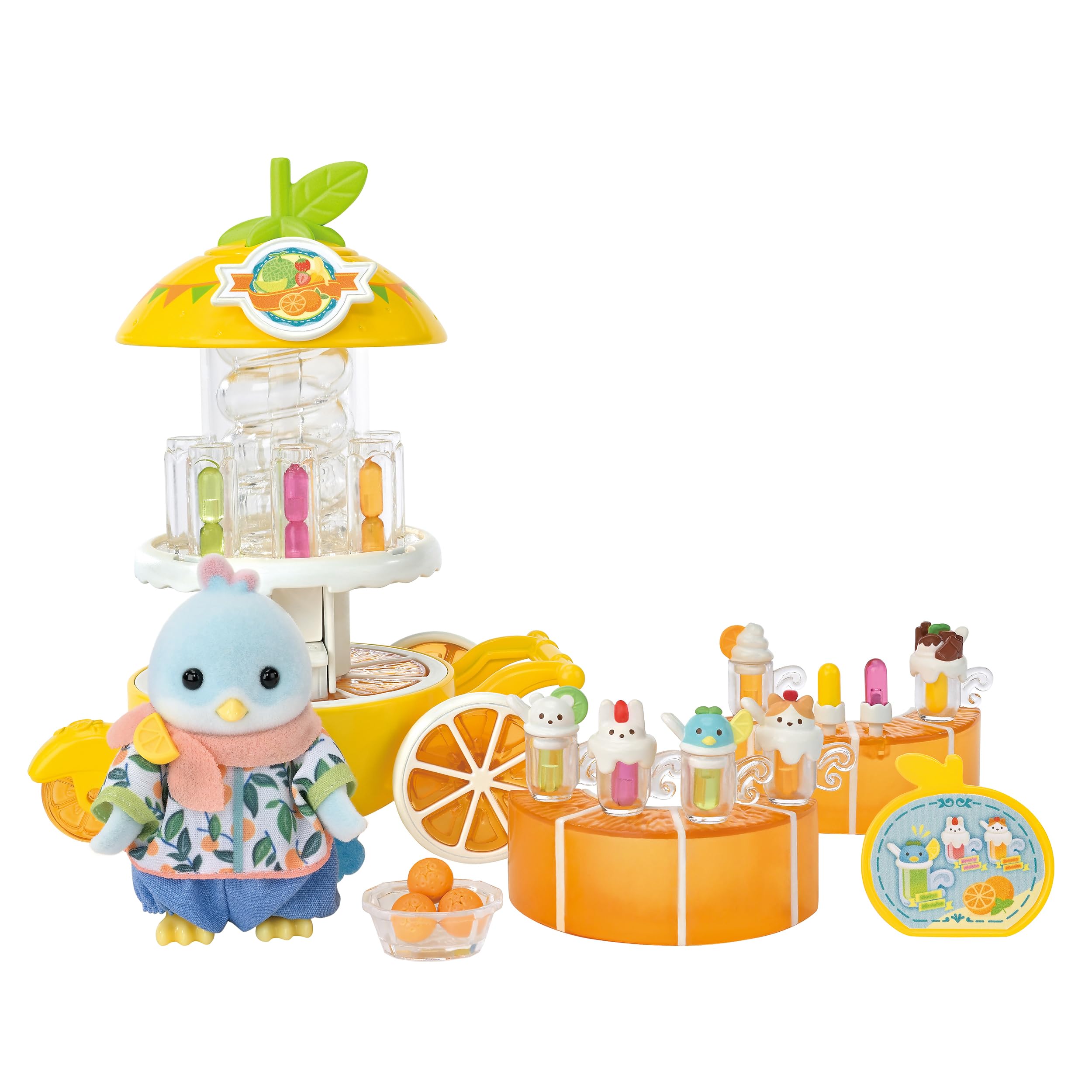 Sylvanian Families - 5861 Zitronenvogel Saftbar, Spielset mit Tierfigur und Zubehör, Tierfiguren, Vögel, Spielzeug für Kinder ab 3 Jahren - 1