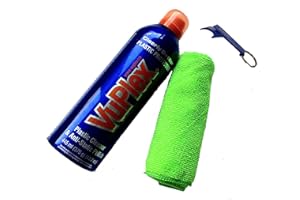 VuPlex Reiniger 445ml/375g für Caravan Acryl-Fenster Boot Luken PERSENNING-Fenster +1x Mikrofasertuch + 1x das avotum Tool - Set von avotum - DAS KUNSTOFFPFLEGEMITTEL