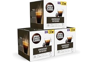 Dolce Gusto NESCAFÉ Espresso Intenso, Intensidad 7, Pack 3 x 30 - Total: 90 Cápsulas