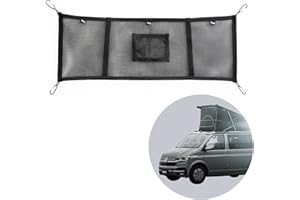 040 PARTS 040Parts Filet de rangement combiné pour toit ouvrant et intérieur compatible avec VW T5 T6 Bulli California Beach Caravelle