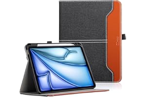 Dlveer Case for iPad Air M3 M2, Air 6th Generation 11 inch(2025/2024) and Air 5th/4th 10.9 inch(2022/2020) Soft Tpu Leather Cover with Pencil Holder,Multiple Angles, Auto Wakeup Function,Pocket