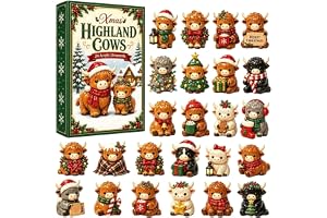 Jul Highland ko adventskalender 2026, 24 mini nötkreaturfigurer (B)