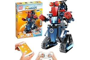 anysun STEM Toys Kit Giocattoli, Educational Remote Control Set di Robot a Blocchi per Bambini per Dagli 8 Anni in su, Ricaricabile Robotica fai da te Costruire Kit di Apprendimento (349 pezzi)