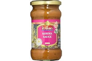 ‎TRULY INDIAN TRULY INDIAN Korma Sauce, Mild-würzige Fertigsauce für schnelle Gerichte mit natürlichen Zutaten, Authentisch indisch kochen, Vegan & glutenfrei (6 x 285 g)