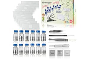 Bresser Junior Experimentier-Set zum Einstieg in die Mikroskopie mit Objektgläsern, Lupe, Mikroskopierbesteck, Garnelenbrutanlage und verschiedenen Präparaten