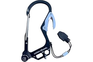 OUTDOOR ELEMENT Fire Escape, Emergency Escape Tool, Seatbelt Cutter, Window Breaker, Multi Tool, Fire Starter, Carabiner, and Much More