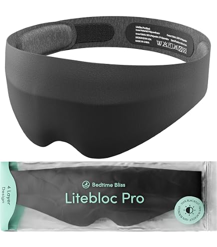 Masque Pour Les Yeux SnoozZy - 100% Coton - Réglable - Gris Foncé - Neuf Sous Blister