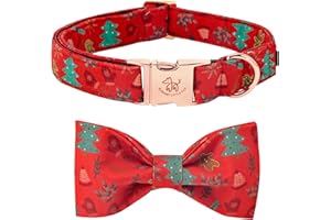 Elegant little tail Weihnachtshundehalsband, Welpenhalsband, männliches oder weibliches Hundehalsband mit Schleife, verstellbare, weiche Fliege, Hundehalsbänder für mittelgroße Hunde