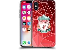 Head Case Designs Officially Licensed Liverpool Football Club Geometric Crest & Liverbird 2 Gel Case [Military Grade Protection] Compatible With Apple iPhone X/iPhone XS
