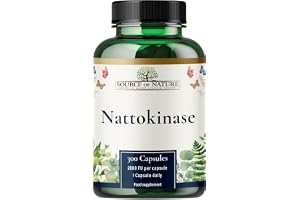 Source of Nature Nattokinas 2 000 FU, 100 mg, 300 Kapslar | 100 mg fermenterat sojabönsextrakt, minst 2 000 FU, 1 kapsel dagligen, 300 dagar, vegansk HPMC, tillverkad i Danmark
