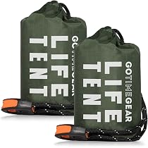 Go Time Gear Life Bivy Sack – Sac De Survie Thermique D’Urgence Ultra-Léger Et Compact, Imperméable Et Réfléchissant