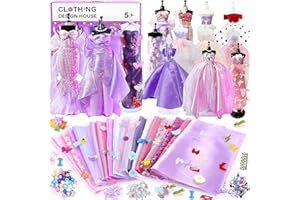 BBWELL Kit di Design di Moda per Ragazze,1200+Kit per Arte e Artigianato Creativi,Lavoretti Creativi Arte e Artigianato Fashion Designer Kit,Cucito Giochi Lavoretti per Ragazze 6-12+ Anni Regali