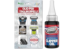 Olio per testine di rasatura originale Syprin per tagliacapelli, rasoi, olio per testine di rasatura, olio per macchine da barba, olio per meccanica di precisione 1X