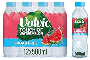 Volvic Touch of Fruit Sugar Free Watermelon Flavoured Water, 12x500ml