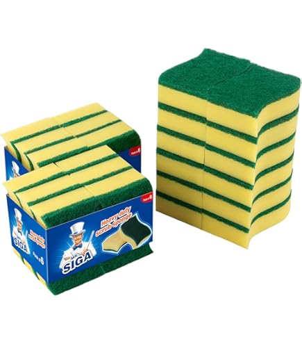 Ricariche Spugna Dishmatic - 3 Pezzi Verdi, Abrasive, Per Pulizia Stoviglie - Foto 5