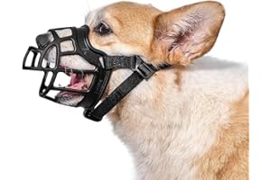 OneTigris Muselière souple pour chien, en caoutchouc résistant, sangle réglable, convient aux muselières des chiens de taille moyenne et grande, empêche les aboiements, les morsures et la mastication