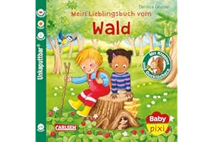 Baby Pixi (unkaputtbar) 129: Mein Lieblingsbuch vom Wald: Unzerstörbares Baby-Buch ab 12 Monaten über Waldtiere und Jahreszeiten mit Gucklöchern und Klappen (129)
