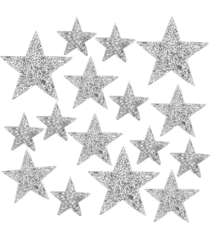 Toppe Termoadesive A Stella Con Paillettes Rosa - 10 Pezzi Per Vestiti E Zaini - Foto 8