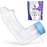 Box Commerce - Adult Long Arm Cast Protector for Shower, Swimming Pool - Waterproof Soft Silicone Cover, Comfortable for Cove