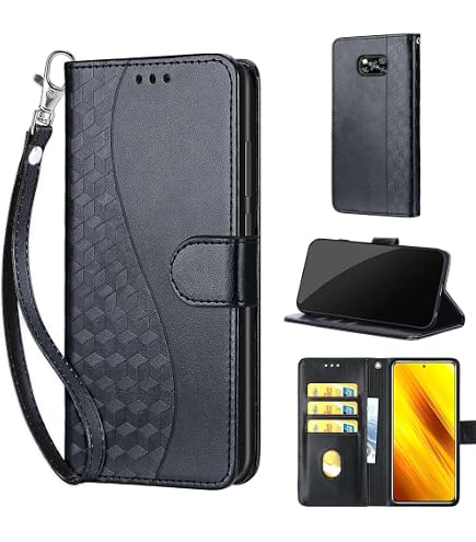 Custodia Flip In Pelle Con Portafoglio Per Xiaomi Poco X3 NFC – Design Mandala Rosa E Oro – Interno In TPU, Supporto