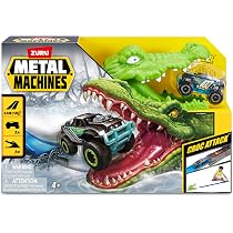 Metal Machines 6702 - Circuit De Lancement Avec Double Boucle Et T-Rex, Voiture Wild Thing Incluse, Pour Enfants 3+