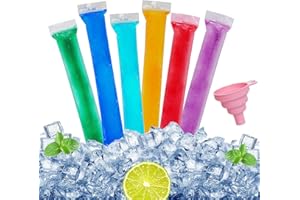 Werownsgso 150-Eis-Taschen，Eis-Lolly-Taschen,Eis-Formen-Taschen mit Trichter,DIY-Eis-Formen, Eis-Beutel für Joghurt, Eis, Saft，Gift Ideas for Dad
