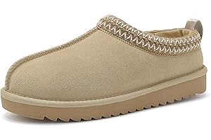 Meik Mangni Chaussons Femme Chaud Pantoufles de Maison Hiver Chaussons en Peluche Chaussures Imperméables Slippers Intérieur extérieur 36-43 EU