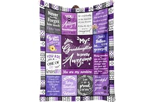 SECOGM Granddaughter Gifts, Granddaughter Birthday Gifts from Grandma Grandpa, Gifts for Granddaughter, Christmas Graduation Birthday Gifts, Blanket Gift Ideas 60” x50”