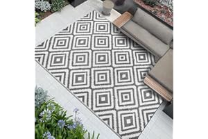 Famibay Dywan zewnętrzny wodoodporny plastikowy słomkowy dywan ogrodowy na patio koc piknikowy przenośna dwustronna mata podłogowa do wewnątrz na zewnątrz kemping balkon taras podwórko ganek plaża